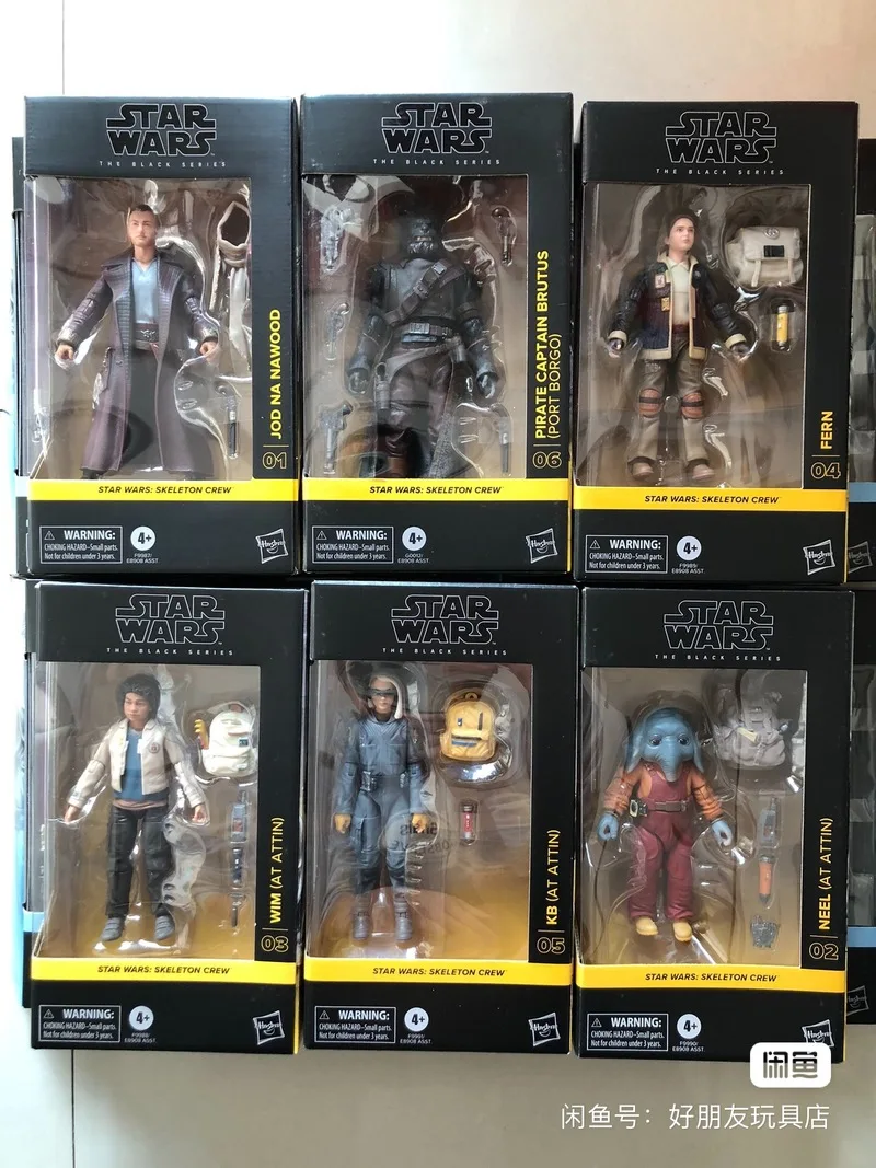 6inch Star Wars The Black Series Skeleton Crew Kb(At Attin) Neel(At Attin) F9990 Pirate Captain Brutus G0012 Anime Figure Toys