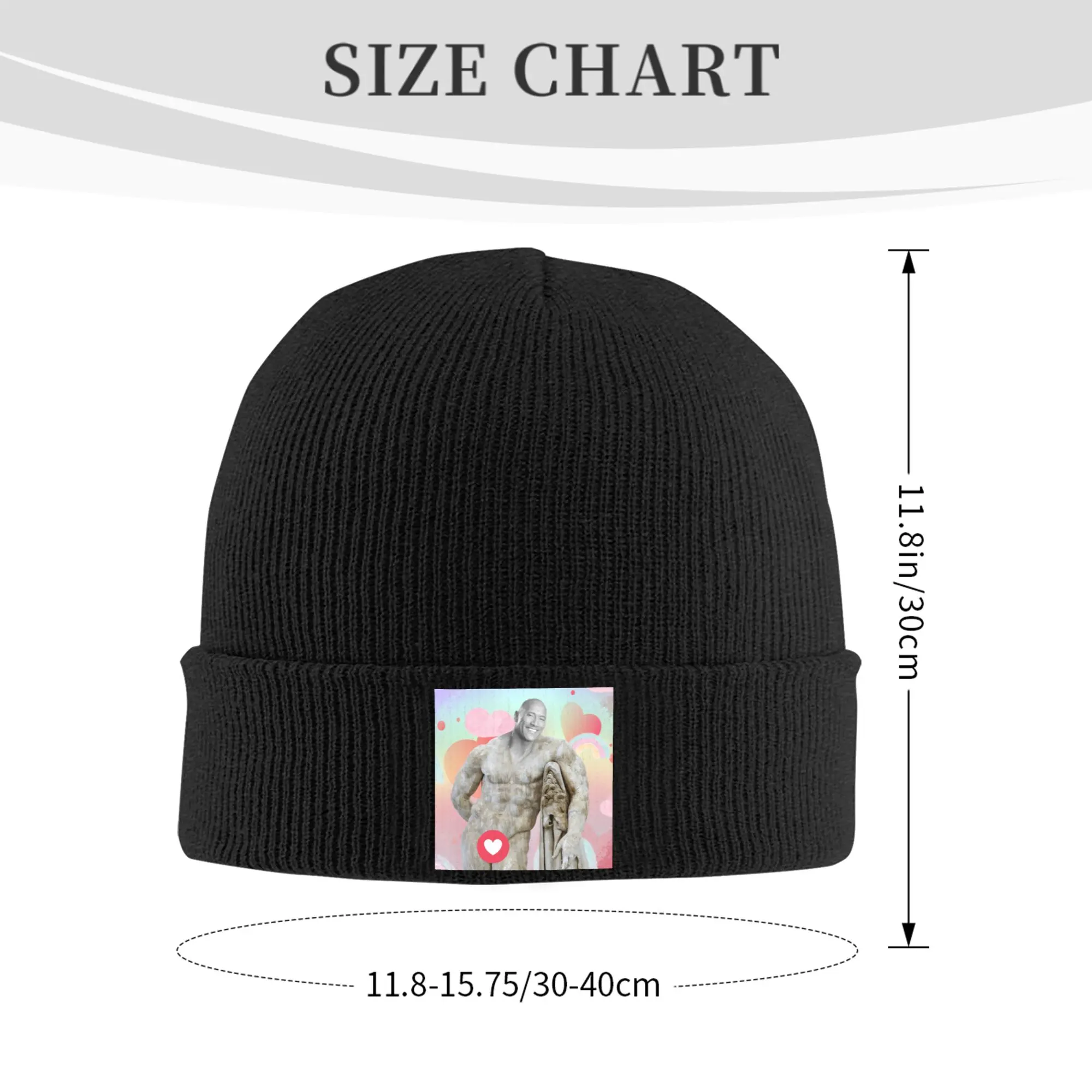 Funny Johnson Meme Skullies Beanies Caps Streetwear Winter Warm Women Men Knitted Hat Adult Unisex The Rock Dwayne Bonnet Hat