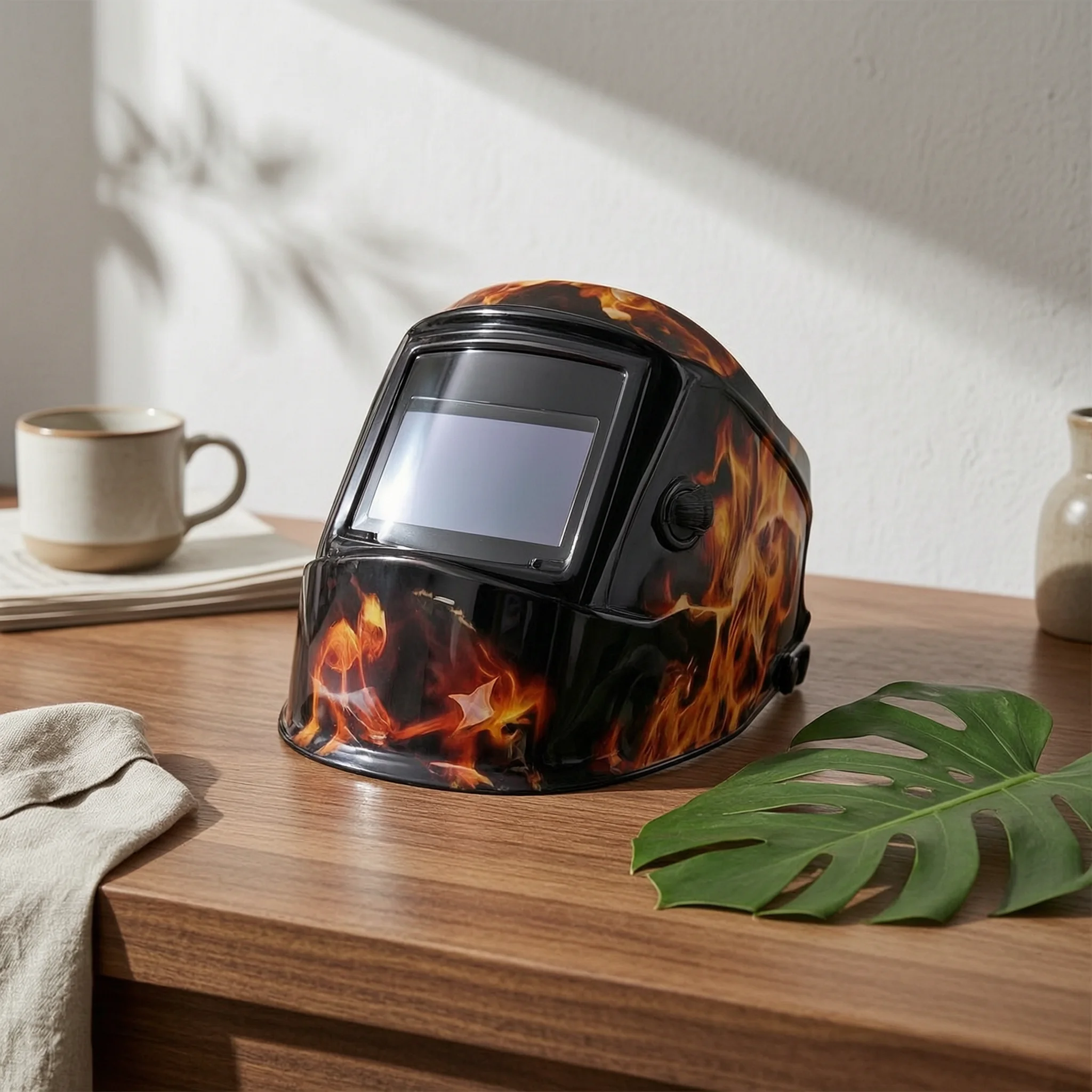 Auto-Darkening Metal-Joining Helmet Lightweight Auto Darkening Metal-Joining Helmet Full Face Mask Ergonomic Realistic Color