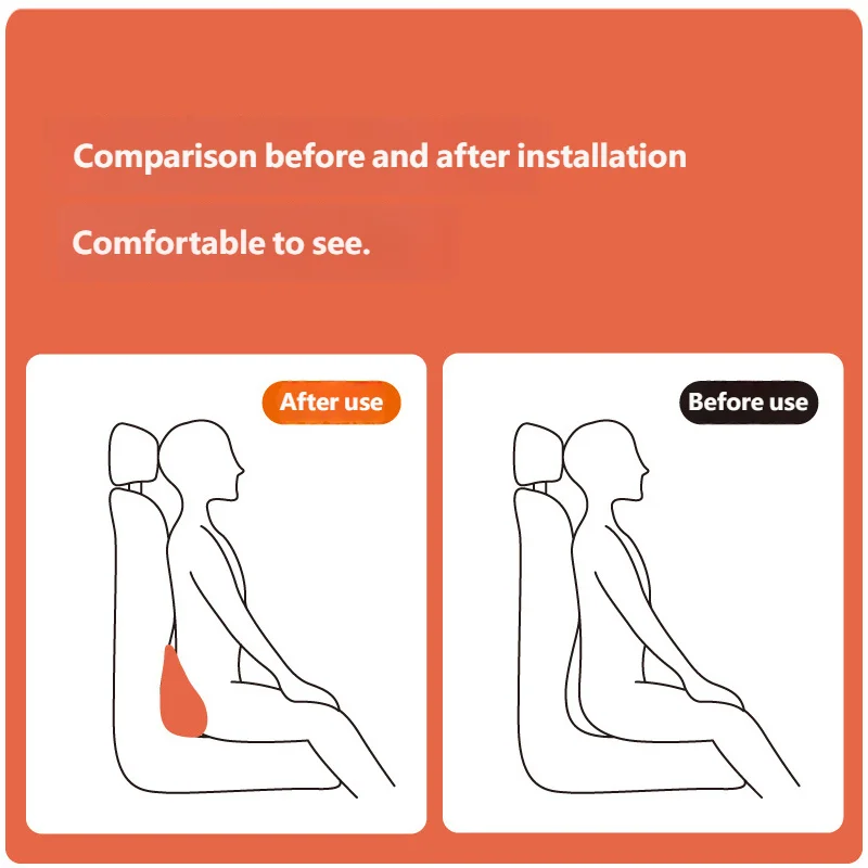سيارة رغوة الذاكرة كرسي داعم للفقرات القطنية وسادة الخصر وسادة مسند الظهر مقعد سائق السفر الظهر دعم اكسسوارات السيارات الداخلية الراحة