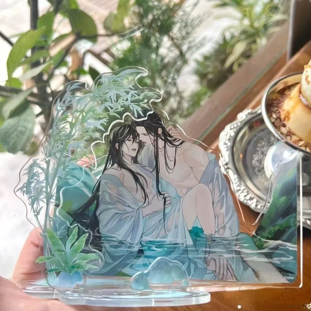 MO DAO ZU SHI Acrylic Plaque Desktop Ornament Wei Wuxian Lan Wangji Cartoon Character Peripheral Role Playing Fan Collection