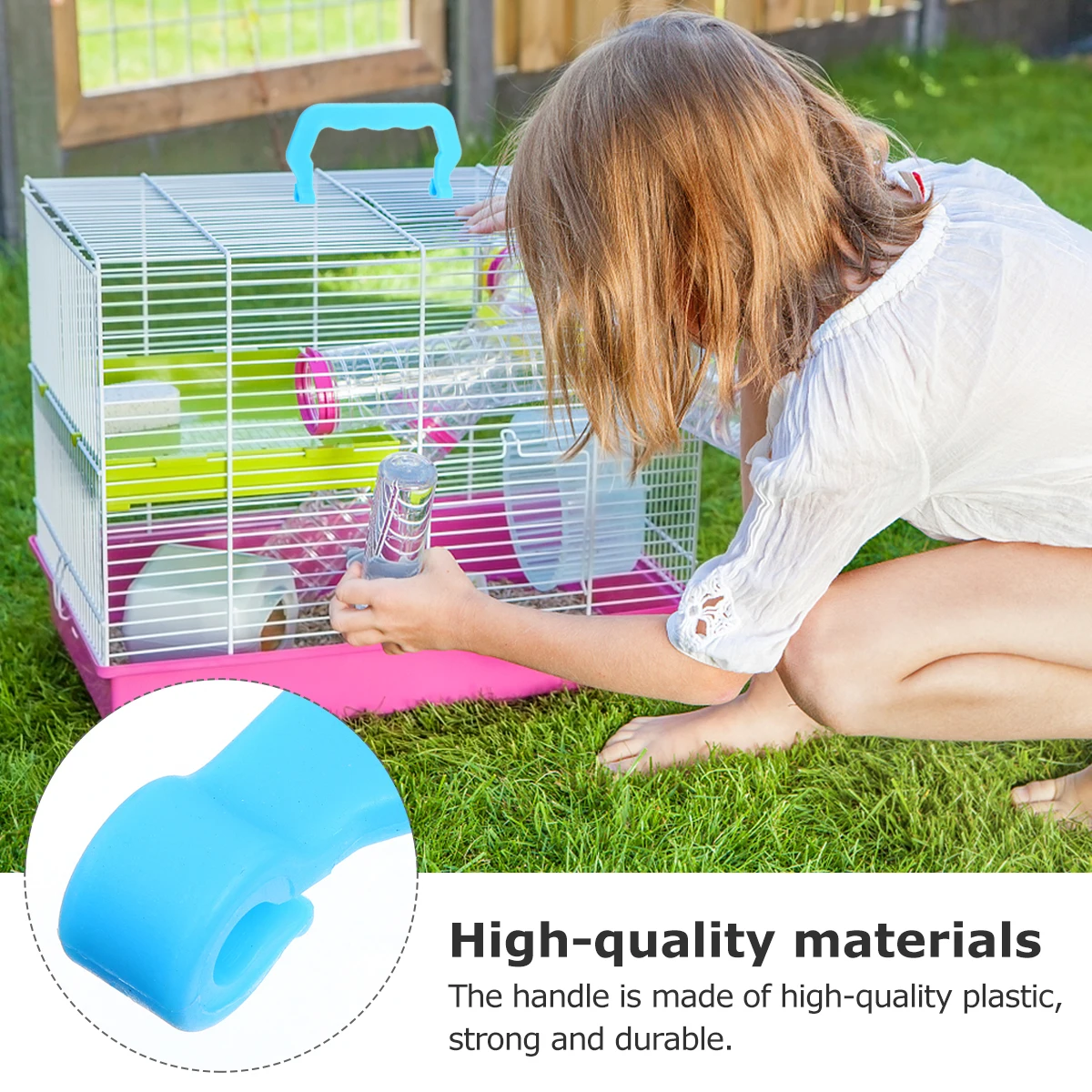 

10Pcs Plastic Cage Handle Set Outdoor Portable Pet Cage Accessories Strong Lifting Handle for Bird Cages Secure Comfortable Grip