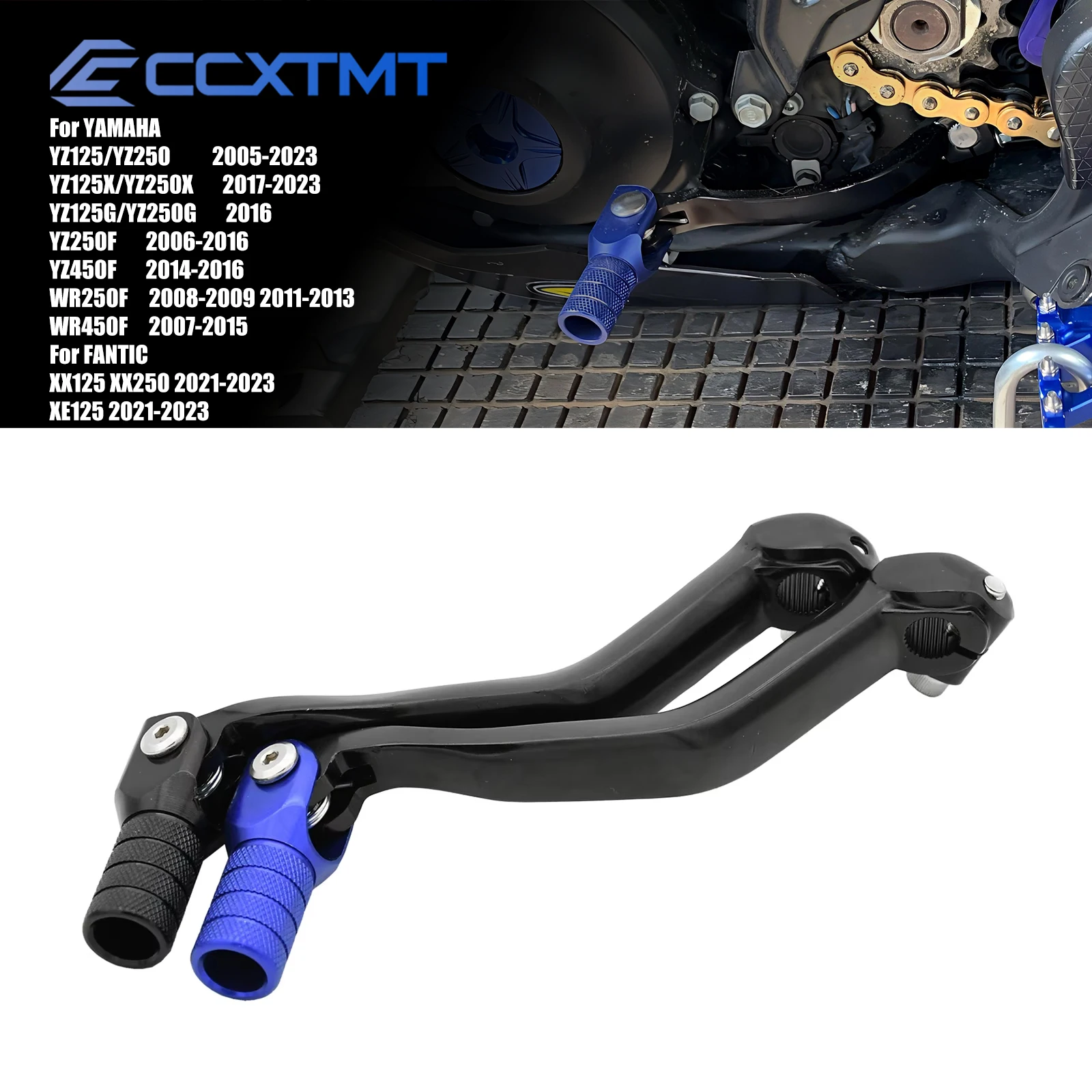 Image of Motorrad CNC Schalthebel Schalt pedal hebel für Yamaha YZ250 YZ125 2015-2017 YZ125X YZ250X 2015-2018 YZ450F YZ250F 2015-2018