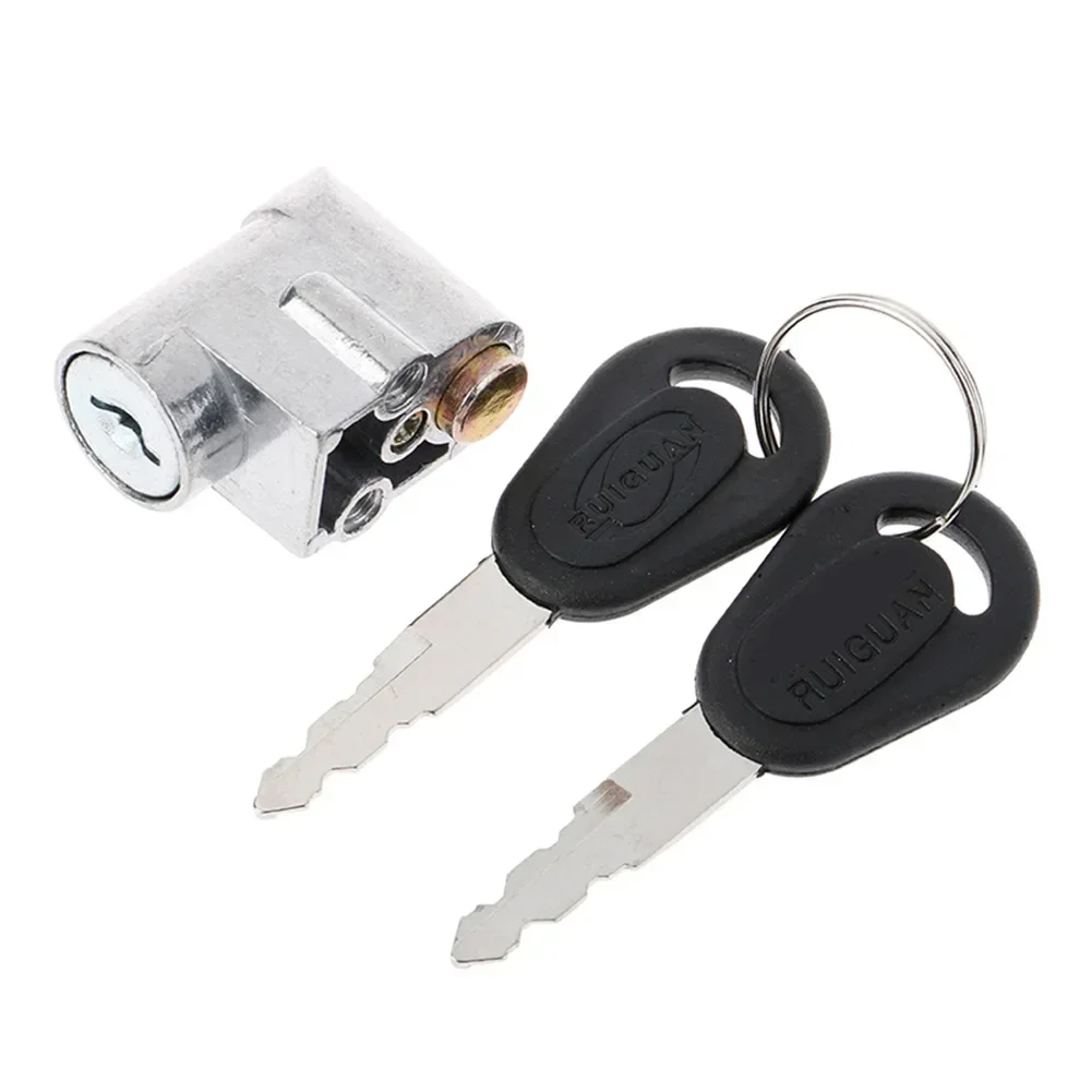 New Battery Safety Pack Box Lock W/2 Key Ignition Lock Battery Safety Pack Box Lock For Motorcycle Electric EBike Scooter