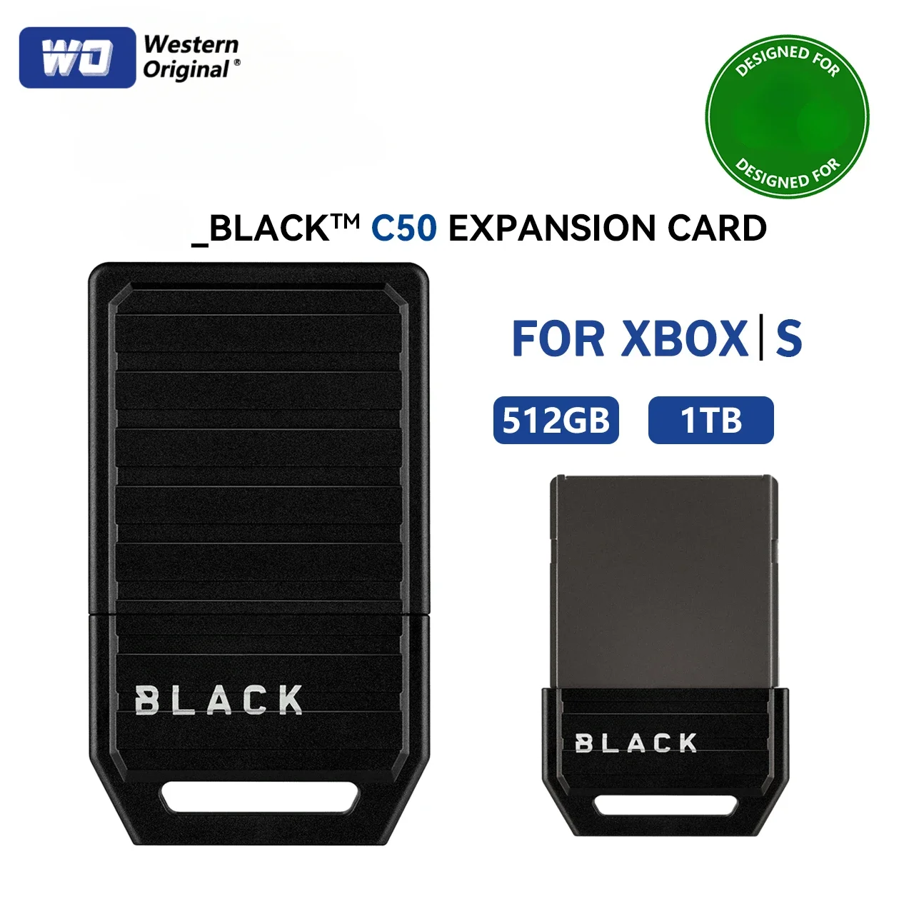 Black C50 8TB 4TB 512GB 1TB Storage Expansion Card for Xbox Series XS - Quick Resume - Plug & Play