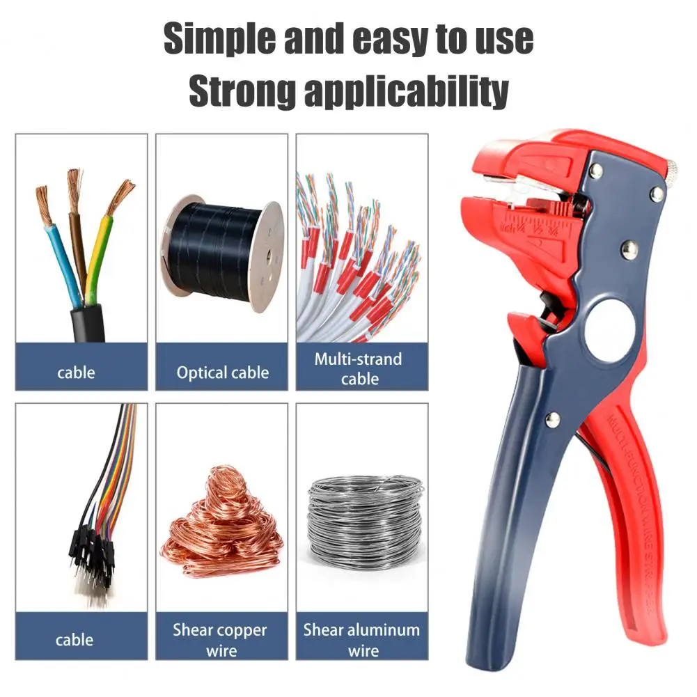 Eagle-beak Wire Stripper Compact Wire Stripping Tool Portable Self-adjusting Wire Stripper with Depth Stop Non-slip for Easy