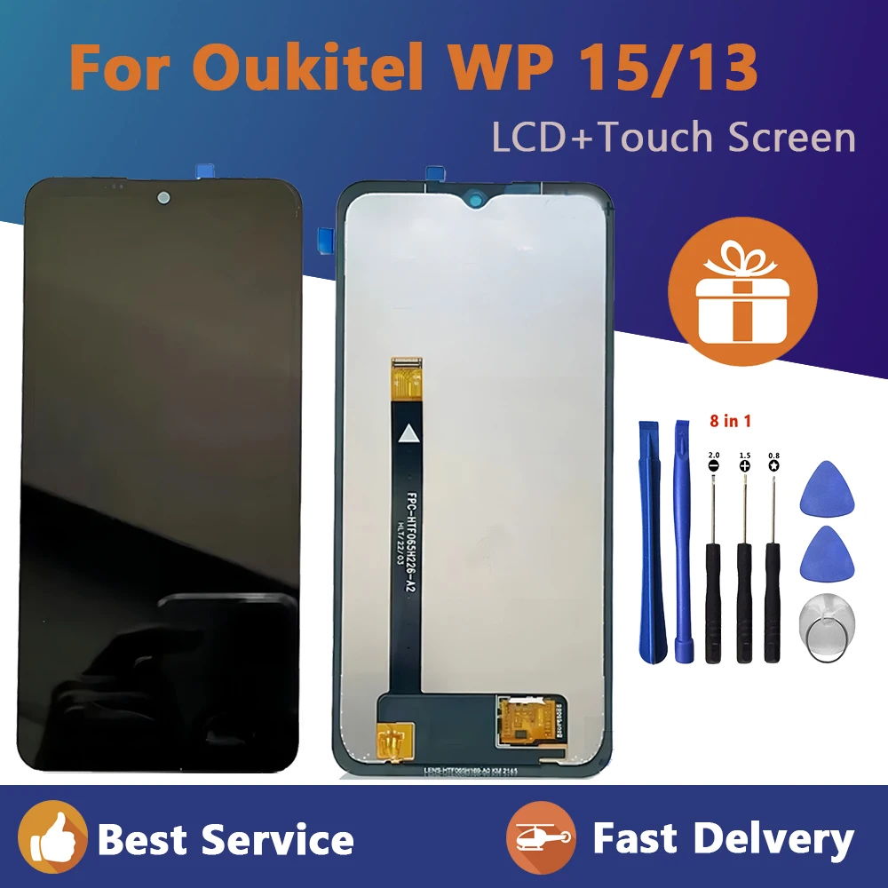 

6.52" Original For New Oukitel WP13 WP15S LCD WP15 LCD Display+Touch Screen Screen Digitizer Assembly Replacement