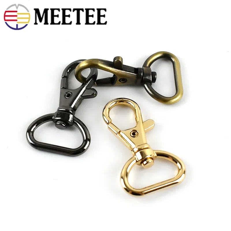 10/20Pcs Metal Lobster Buckle 13-25mm Swivel Snap Clasp Bag Strap Webbing Belt Keychain Carabiner Hook DIY Hardware Accessories