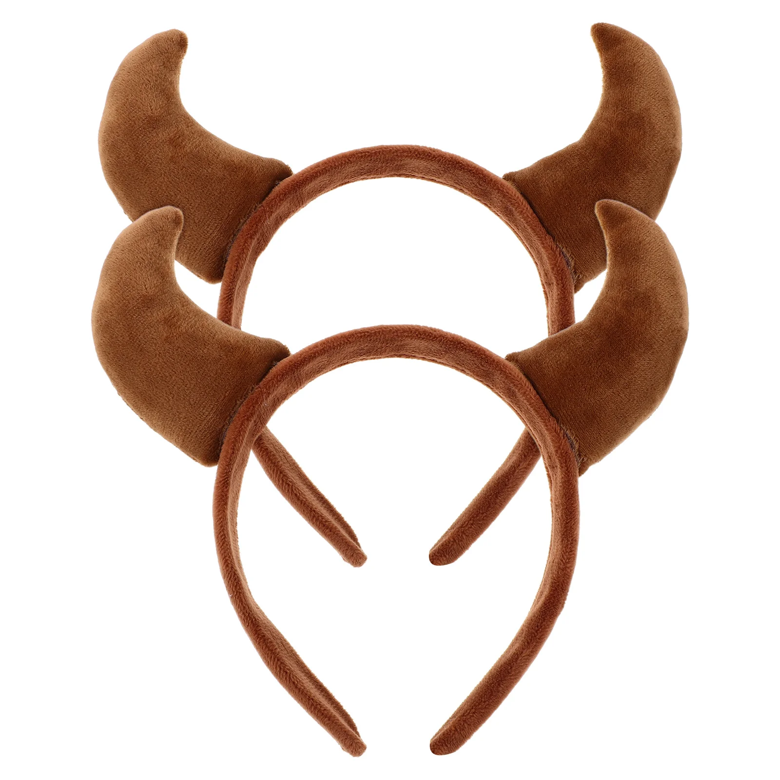

Horn Headband Cow Animal Dress up Headgear Horns Cosplay Hair Accessories Fabric Prop Hoop