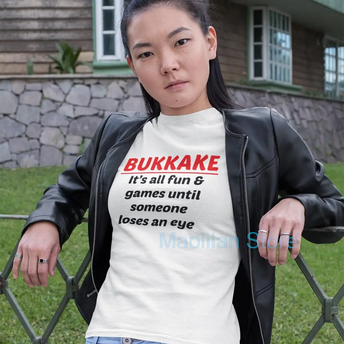 Bukkake T-shirt sex party poke an eye out sexual humor rude tshirt graphic tee sarcasm mature funny tshirt LGBT gay pride,