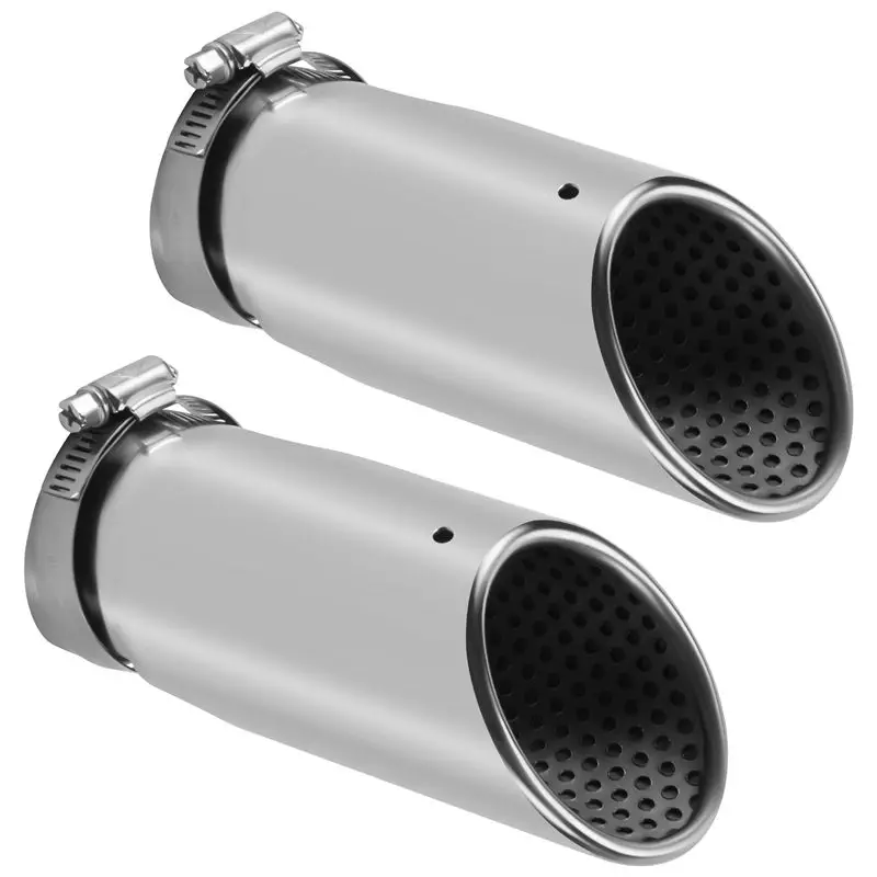 

A85E-2 шт. для Mercedes-Benz C180: хромированные насадки на выхлопную трубу из нержавеющей стали, модифицированные задние насадки на глушитель, аксессуары