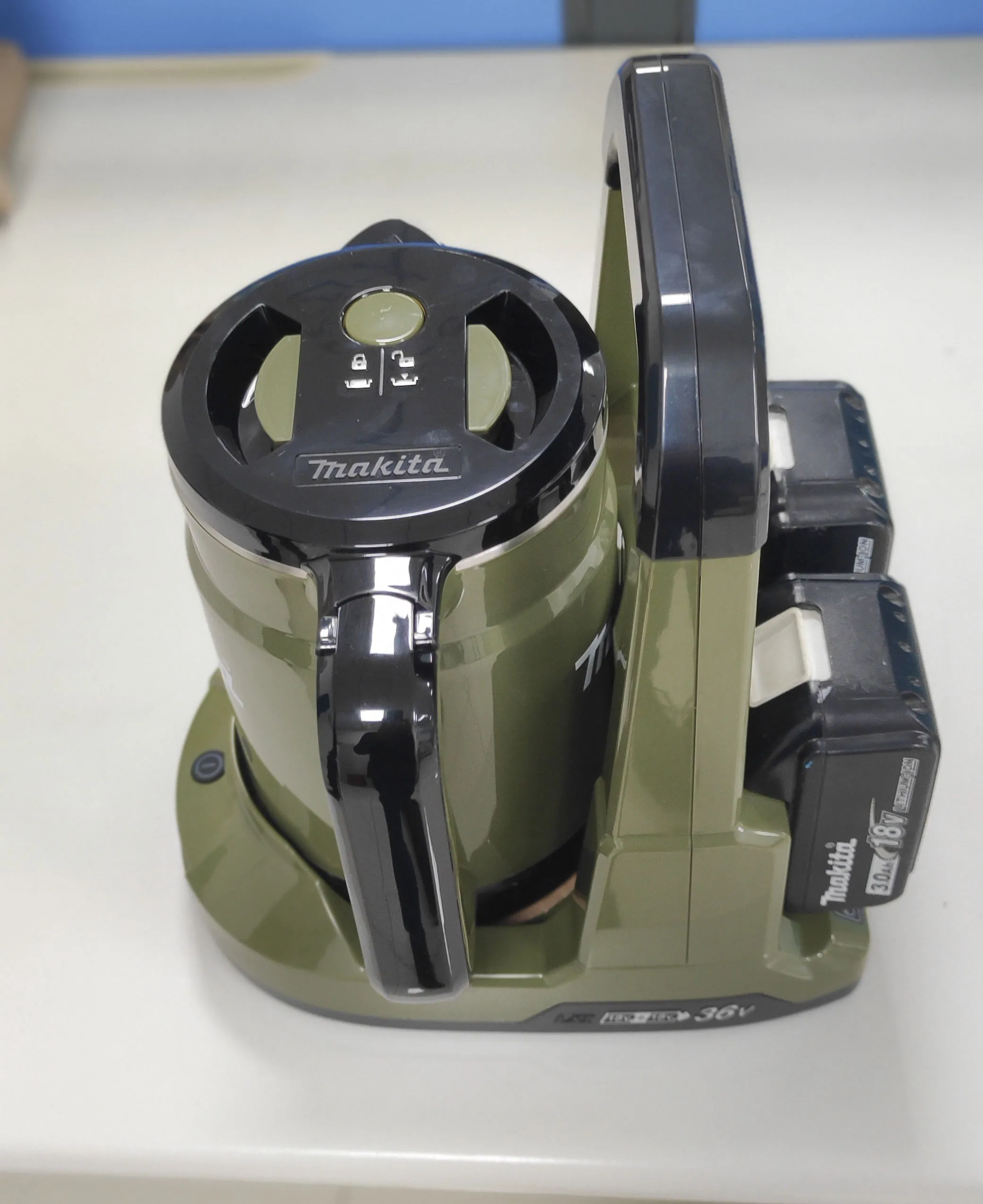 Makita dkt360z dkt360 gêmeo 18v lxt x2 corpo chaleira sem fio só