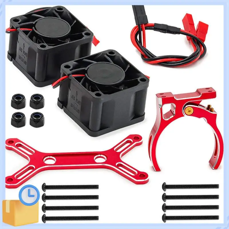 

Popular RC Car Upgrade Dual Cooling Fan 4985 1717 Motor Heat Sink Kit For 1/5 Traxxas X-Maxx 6S 8S Arrma KRATON Outcast Red