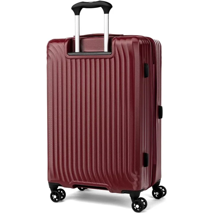 Air Hardside Expandable Checked Luggage, 8 Spinner Wheels, Lightweight Hard Shell Polycarbonate Suitcase, Cabernet