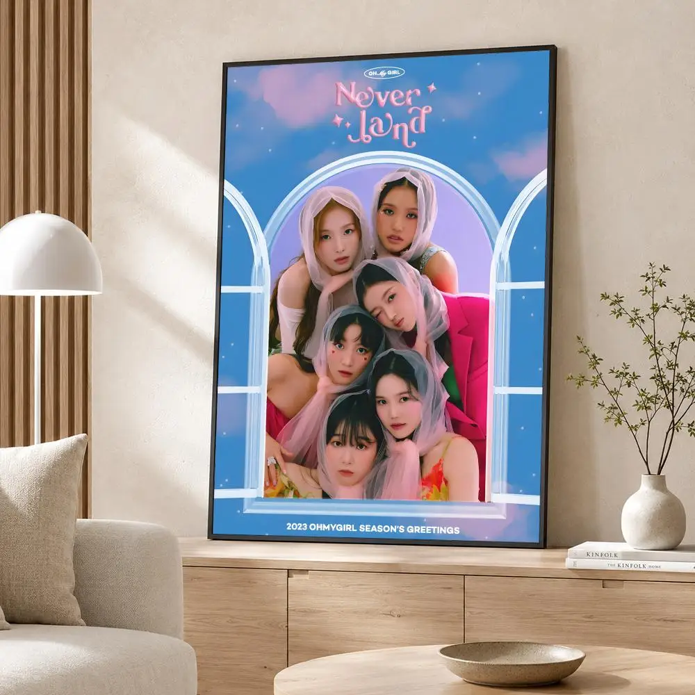 Idol Group O-OH M-MY G-GIRL Poster Poster Wall Sticker Waterproof Self Adhesive HD Art  Bedroom Bar Decor