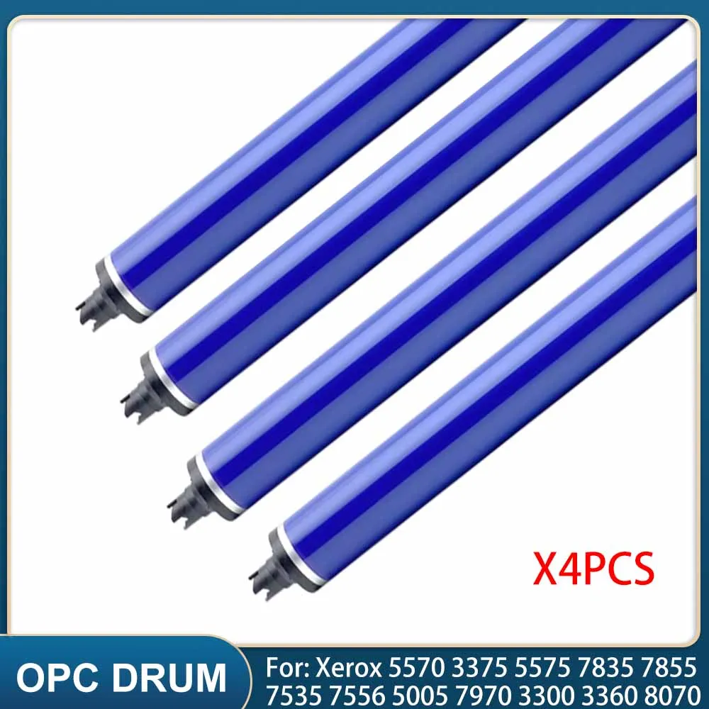 4 قطعة OPC طبل لزيروكس 8055 طبل الأساسية 3370 حساس للضوء 5570 3375 5575 7835 7855 7535 7556 5005 7970 3300 3360 8070 حياة طويلة