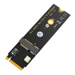 Upgrade Version M.2 NGFF A+E key WiFi/Bluetooth Card to M.2 Key M Adapter Card for Intel AX200/AX201/AX210