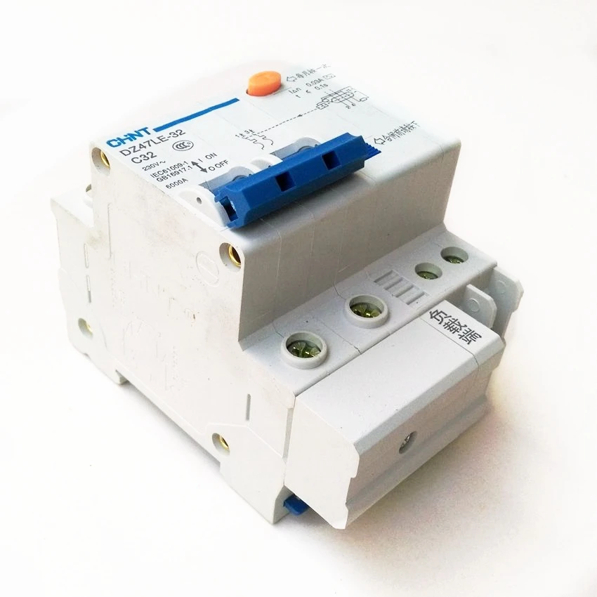 DZ47LE-32 2P C32A Earth Leakage Circuit Breaker/Residual Current Operated Circuit Breaker