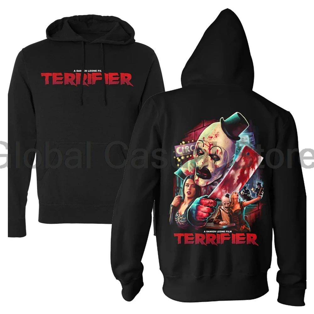 Terrifier 3 Merch Hoodie 2024 Horror Movie Halloween Cosplay Long Sleeve Streetwear Women Men Sweatshirts 3D Clothes