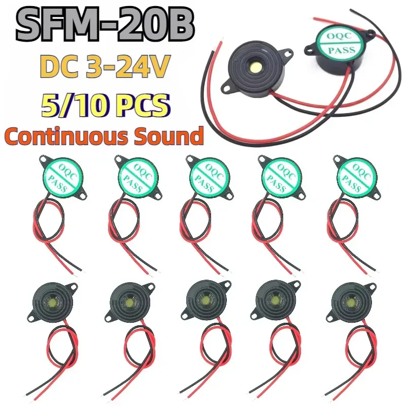 5-10-pces-sfm-20b-dc-3-24v-alto-decibel-sinalizacao-de-som-continuo-ativo-piezo-buzzer-sfm20b-para-arduino