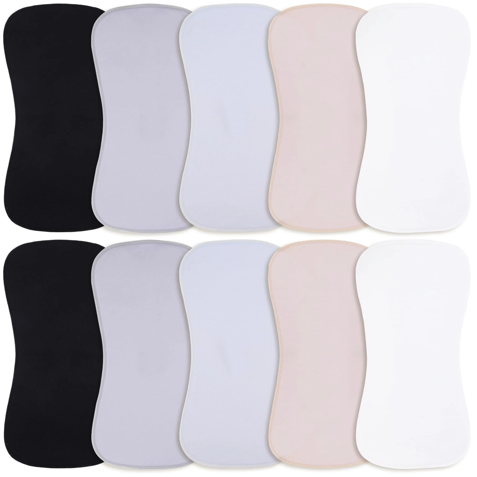 

10-Pack Burp Cloths, Organic Baby Burp Cloth,Baby Washcloths, Burp Rags, Large Neutral Burp Clothes for Newborn