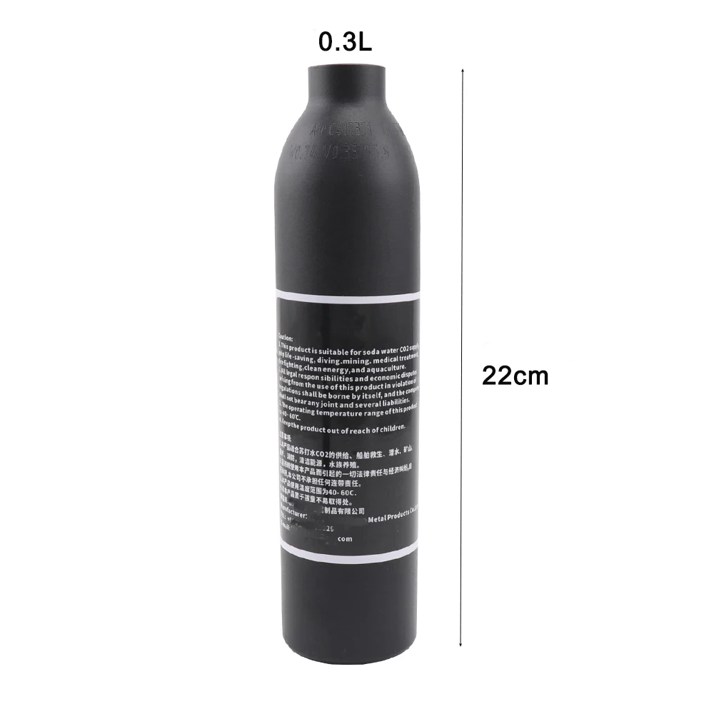 300bar 4500Psi Aluminium Co2 Cilinder Aquarium Luchttank M18x1.5 Draad Hogedrukcilinder Zuurstof Frisdrank Gasfles Fillin