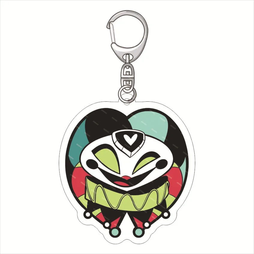 Blitzy Loona Moxxie Anime Charm Acrylic Keychain Helluva Boss Cartoon Bag Pendant Jewelry Accessory Gift Collectible Ornaments