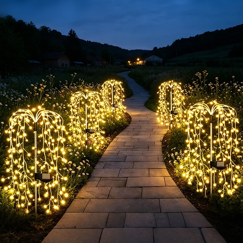 Solar 200LED Pathway Lights Wa - đánh giá và giá Wired Pathway Light
