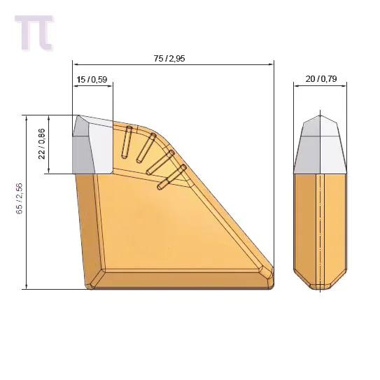 BFZ319 Bucket Welding bar Teeth BFz319 Teeth Pile Foundation Drilling Tools Rock Drill Picks Carbide Cutting Tooth Weld-on Tooth