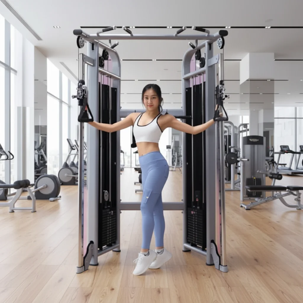 Heavy Duty 312kg Dual Stack Gym Equipment Commercial Functional Trainer Cable Crossover Machine