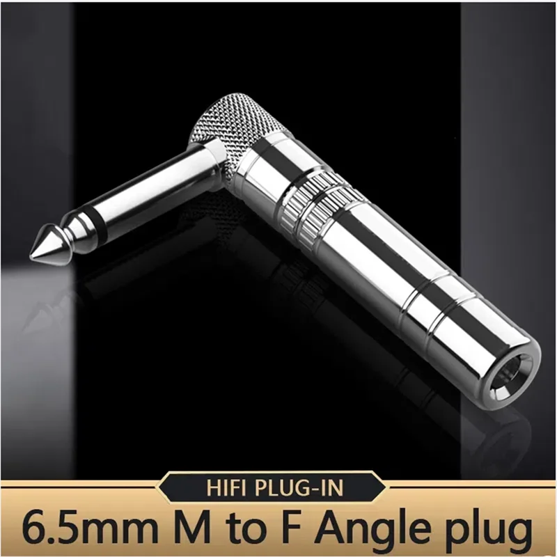 L53A-6.5 مستقيم بيند مستقيم التوصيل 6.35 ذكر Tofemale الكوع آلة موسيقية الوصول محول القابس