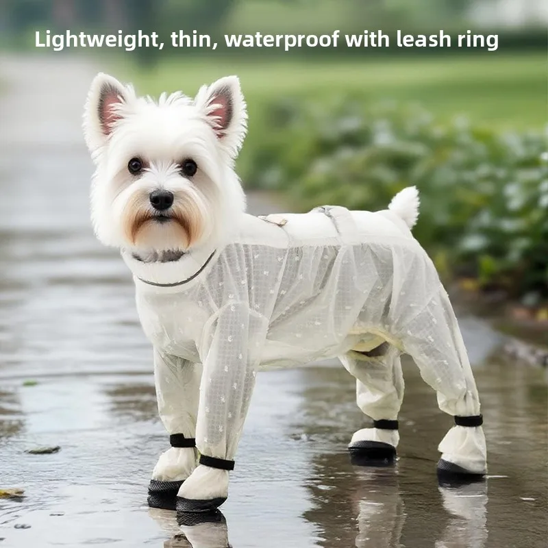 

Водонепроницаемый летний комбинезон для собак породы Вест-хайленд-уайт-терьер: защита от грязи и дождя, на четыре лапы