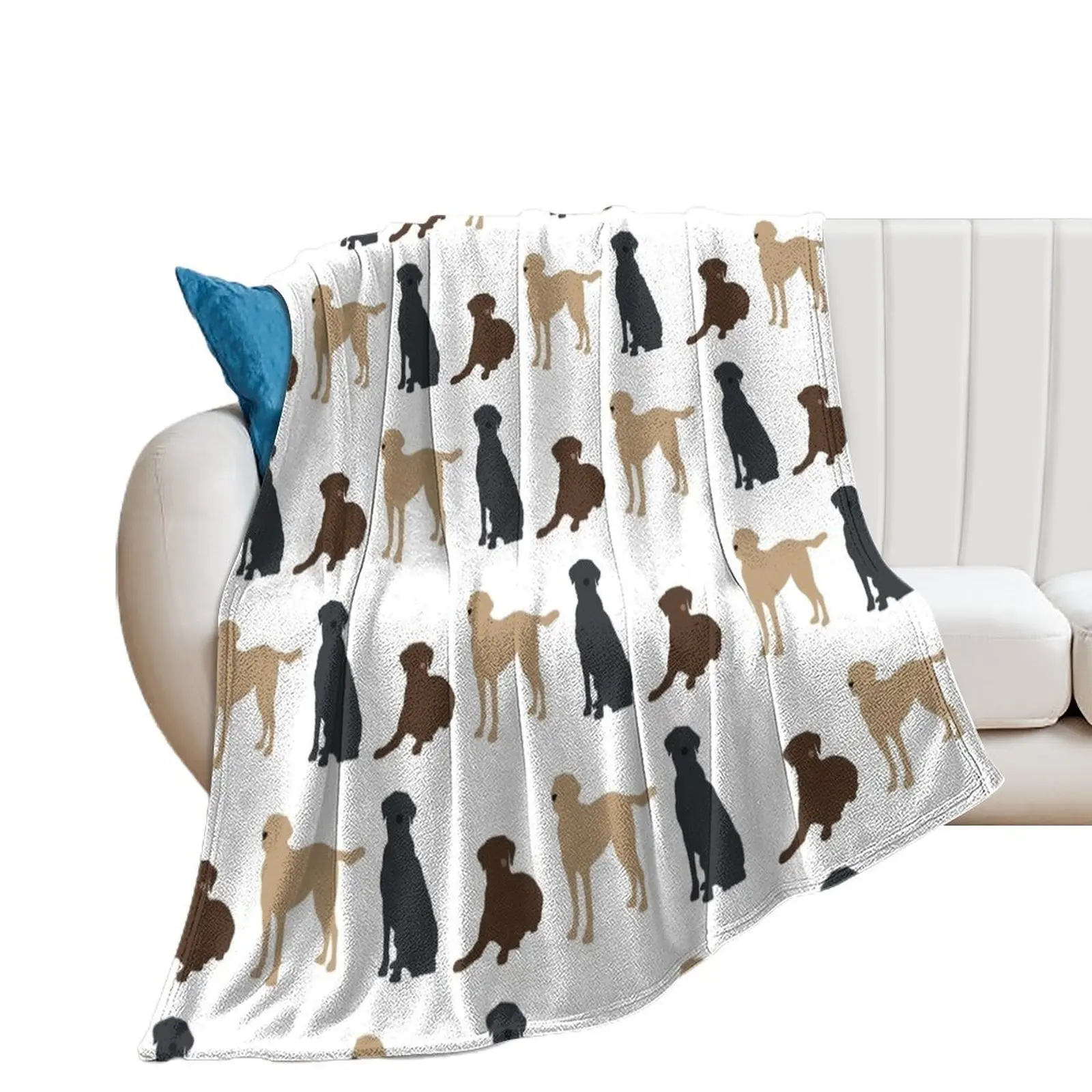 

labradors Throw Blanket sofa bed Designers Plaid decorative Blankets