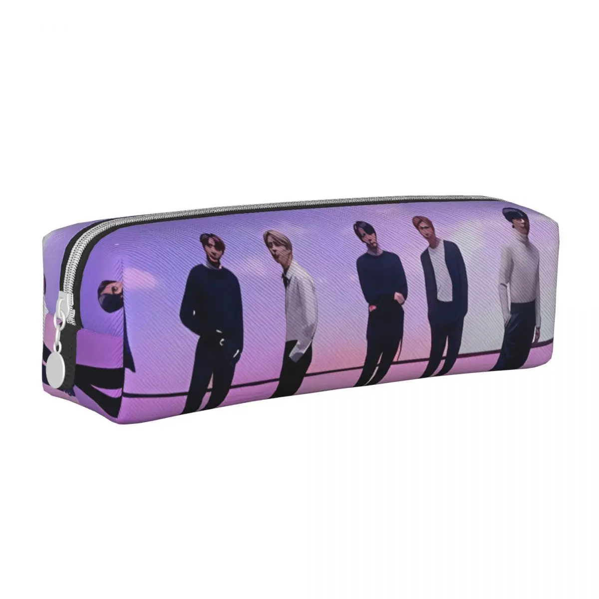 Kpop Pop Band Pencil Case Music Singer Square Pen Box Girls Boys Retro University Back To School Pencil Cases Stationery