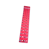 28 Size Nut and Bolt Thread Checker, Bolt Size and Thread Gauge, Bolt and Nut Identifier Gauge, Bolt Gauge-Red