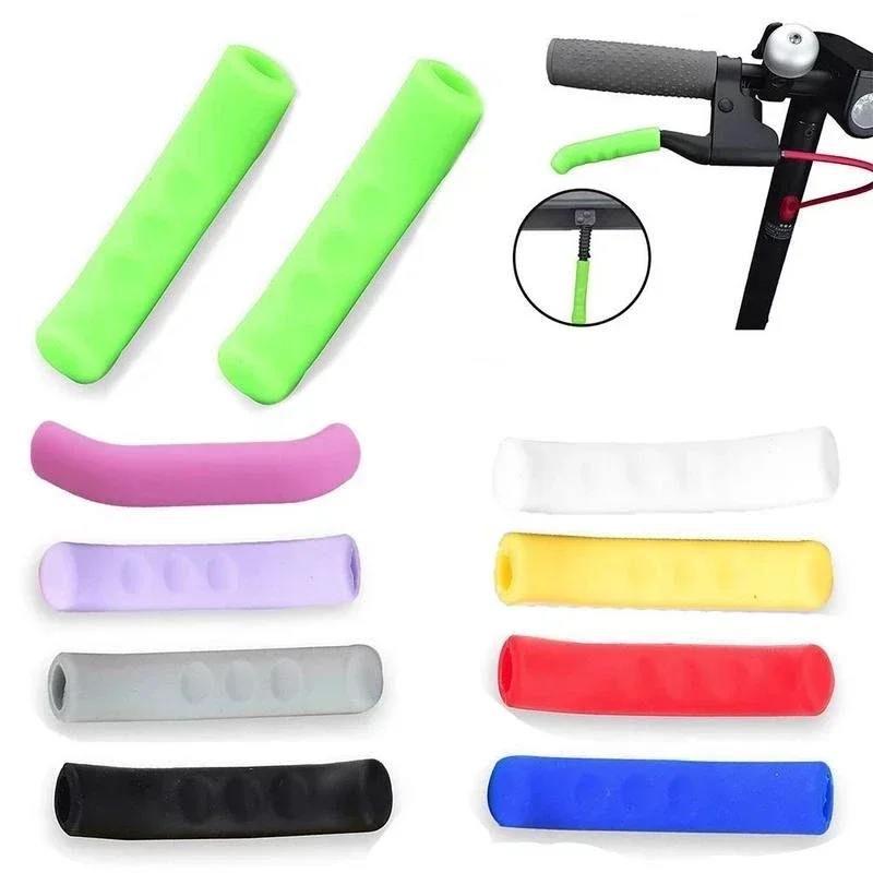 2PCS Bicycle Bike Brake Handle Cover Silicone Sleeve Bike Brake Lever Protector Covers Mountain Bike Brakes Accessories
