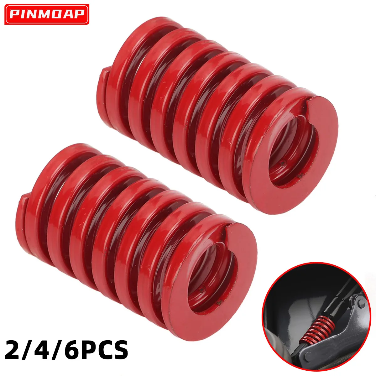 

Пружина гидравлическая PINMOAP для подъемного механизма, 25 мм, спиральная, стальная, для амортизатора двери багажника автомобиля