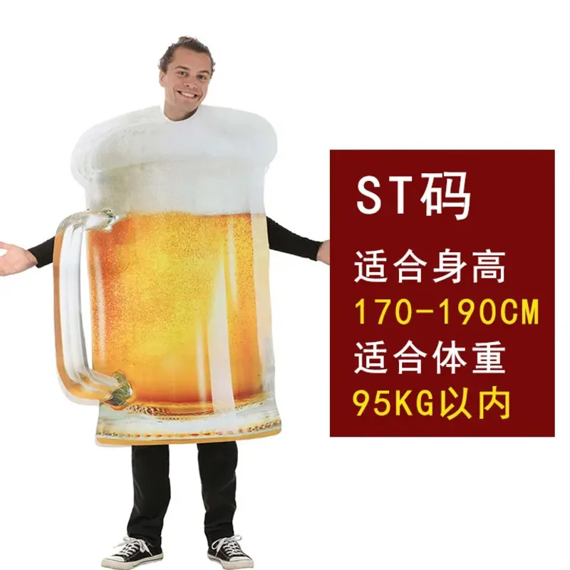 Halloween Carnival Stage Performance Bar Party Adult Foam Beer Cup Cosplay Costume