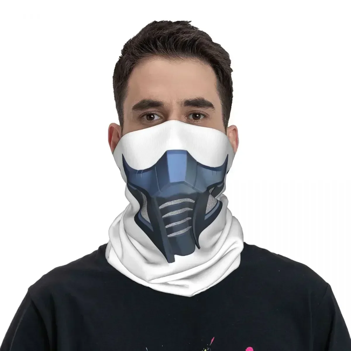 Mortal Kombat Sub-Zero Bandana Neck Gaiter Printed Face Scarf Warm FaceMask Cycling For Men Women Adult Winter