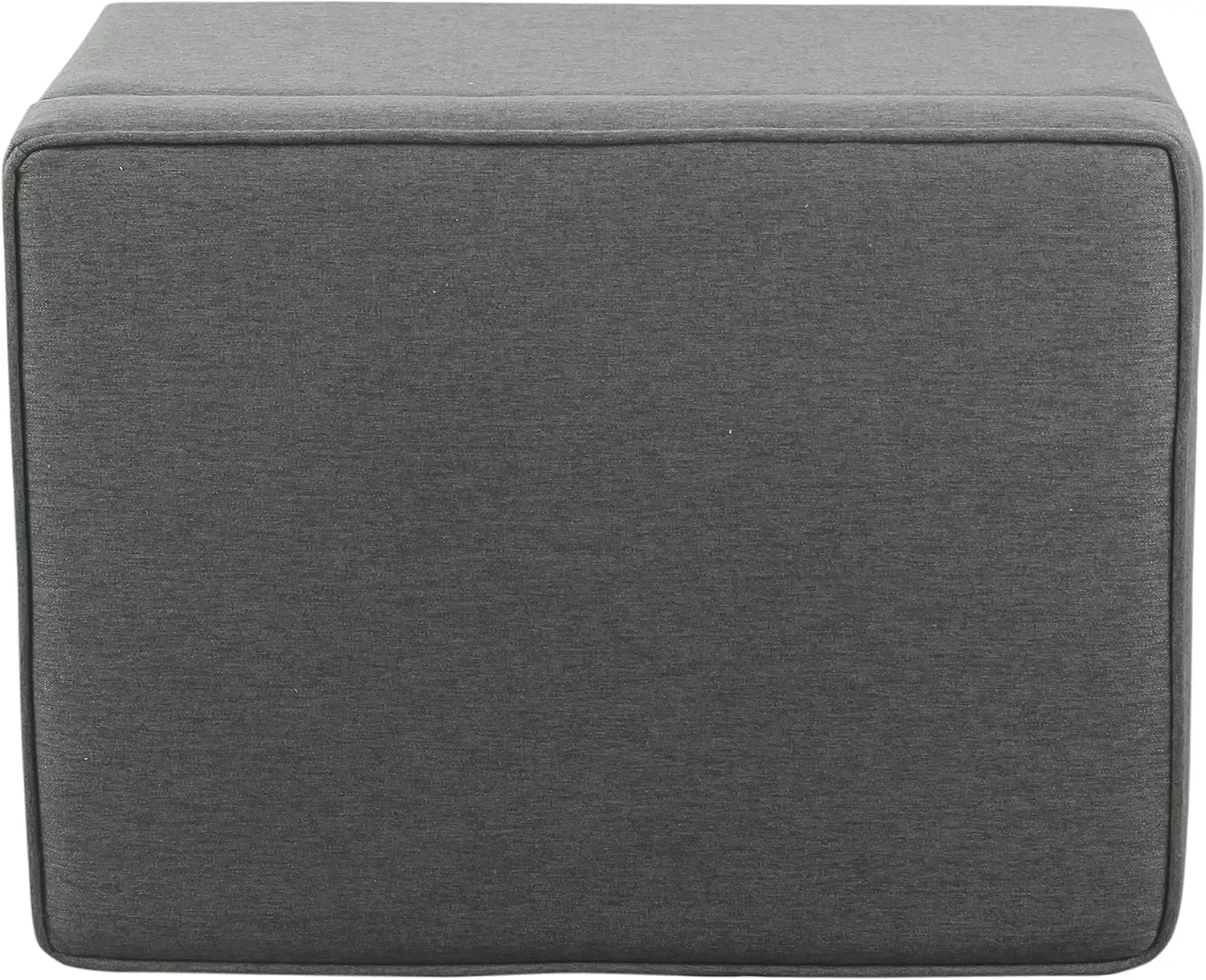 مسند تخزين رمادي مقاس 24 بوصة مع غطاء مفصلي وأرجل خشبية مدببة وسعة 250 رطلاً