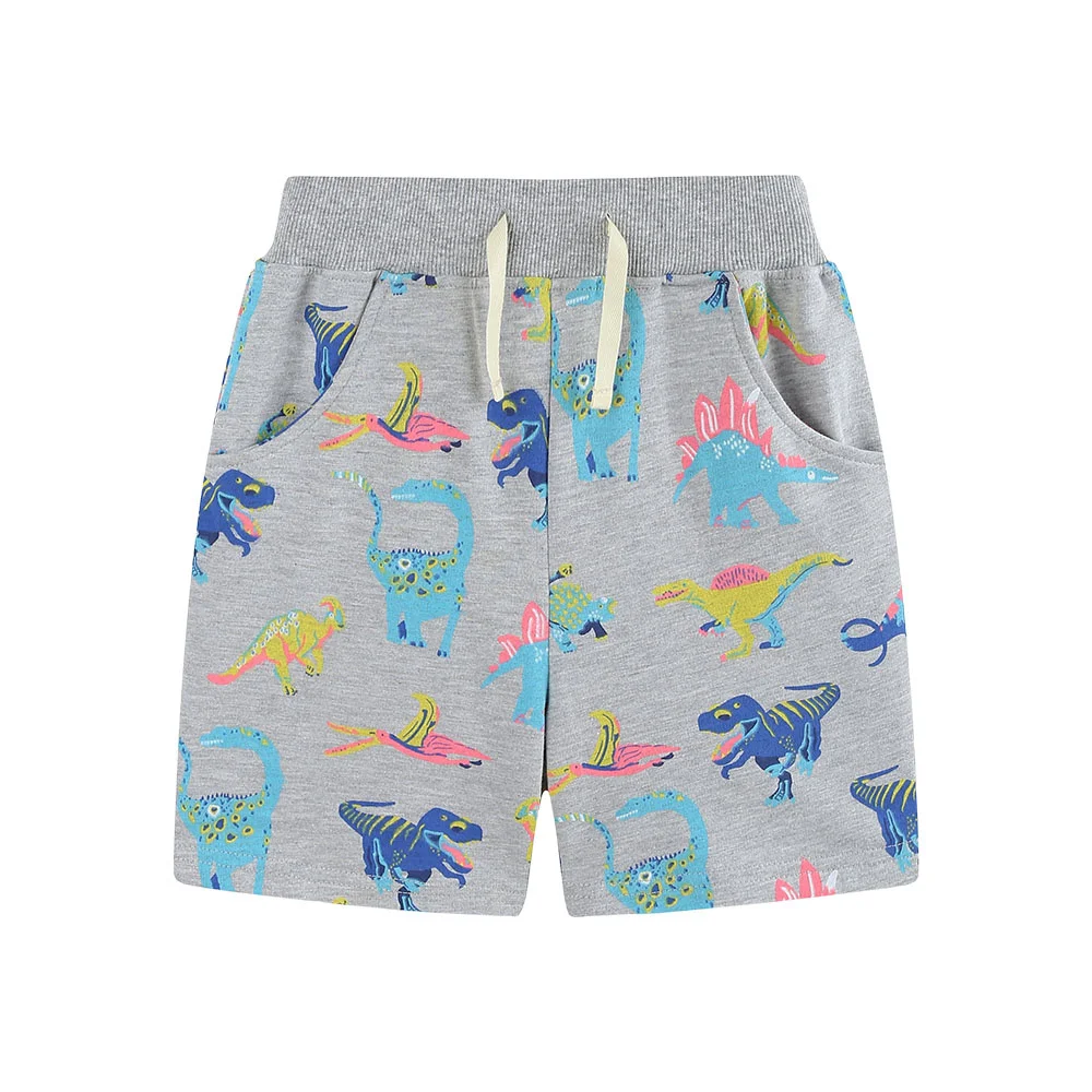 

Summer Dinosaur Print Shorts for Kids 2-7T Drawstring Design Baby Clothes Trousers Pants Unisex Boys & Girls