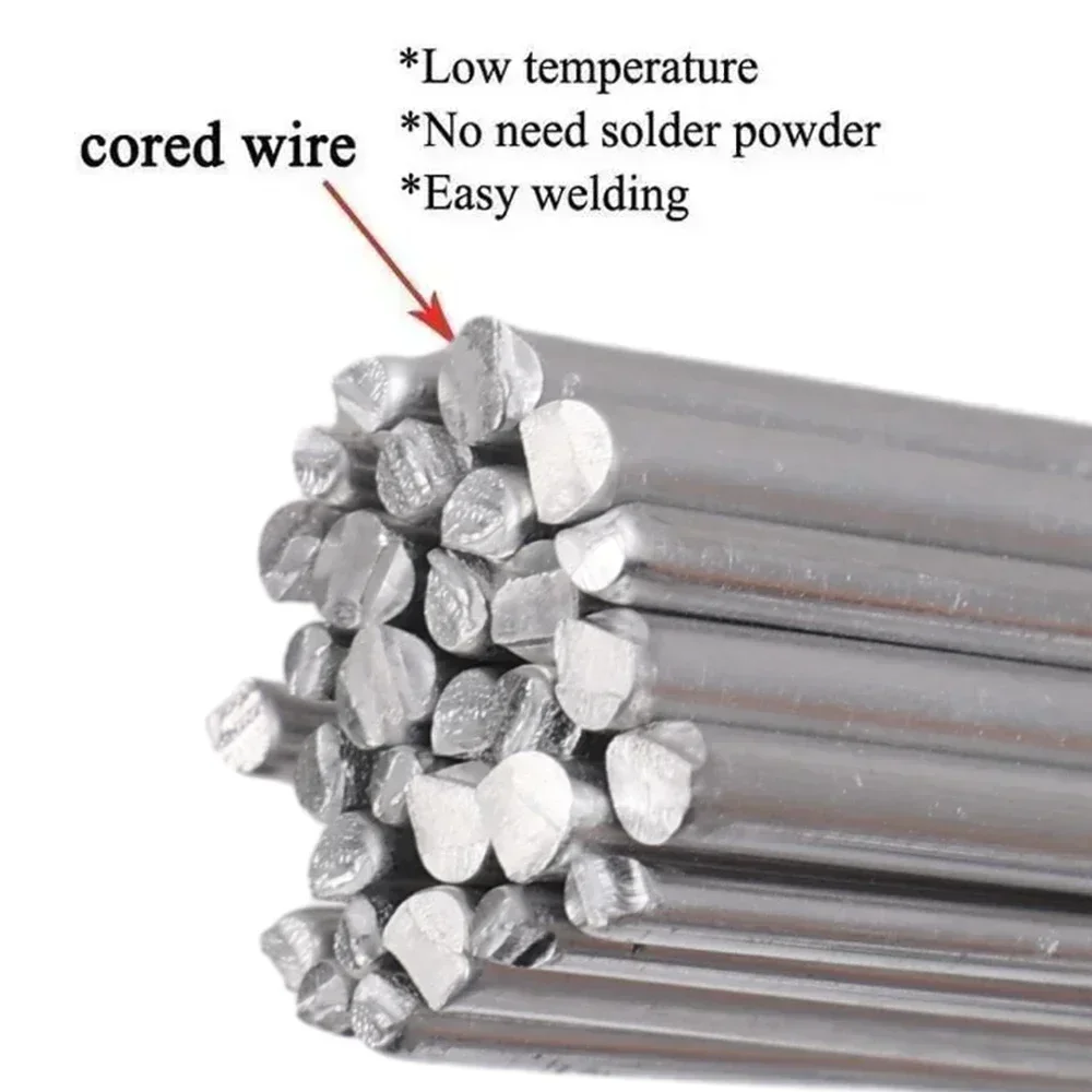 200/10x Low Temperature Easy Melt Welding Rods Universal Soldering Rod Aluminum Silver Cored Wire Rod Solder Weld Bar Agent Kits