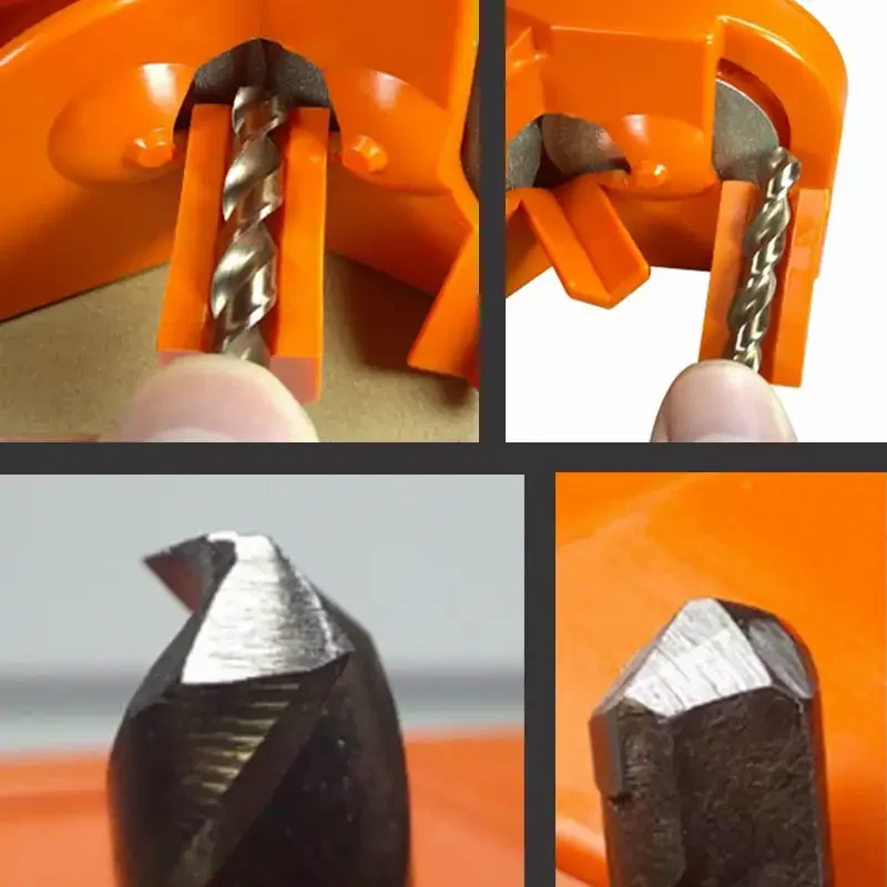 Multipurpose Drill Bit Moagem Sharpener, Afiador de facas de impacto elétrico, Polimento descartável dupla face