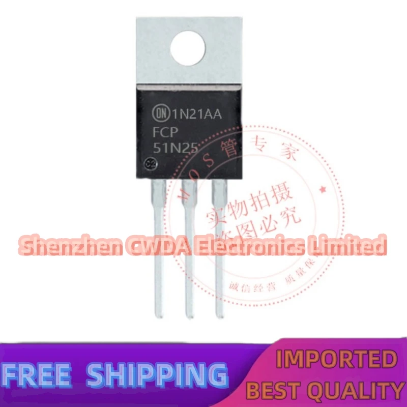 

10PCS-20PCS FDP51N25 TO-220 MOS 250V 51A In Stock Can Be Purchased