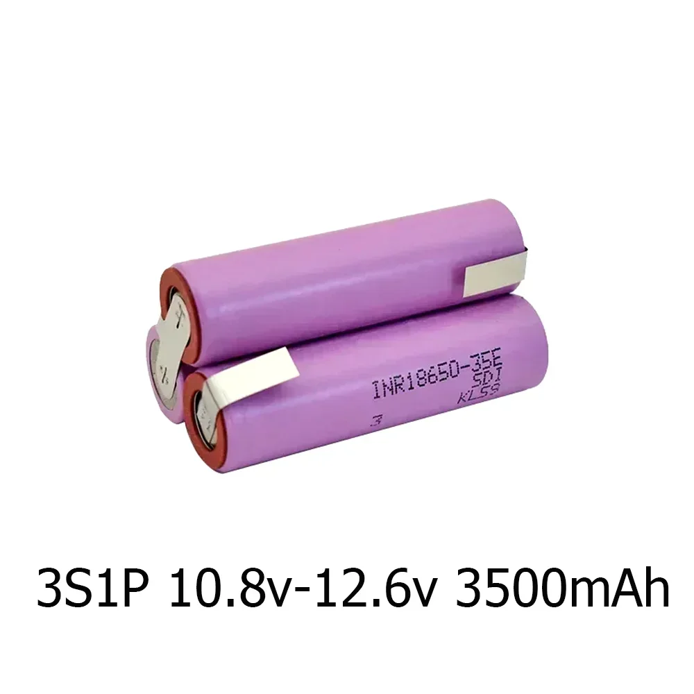 

Customized Welding Battery Pack 3S1P 4S1P 5S1P 6S1P 3S2P 4S2P 5S2P 3500/7000mAh 18650-35E Battery,Screwdriver,Drill Battery Pack