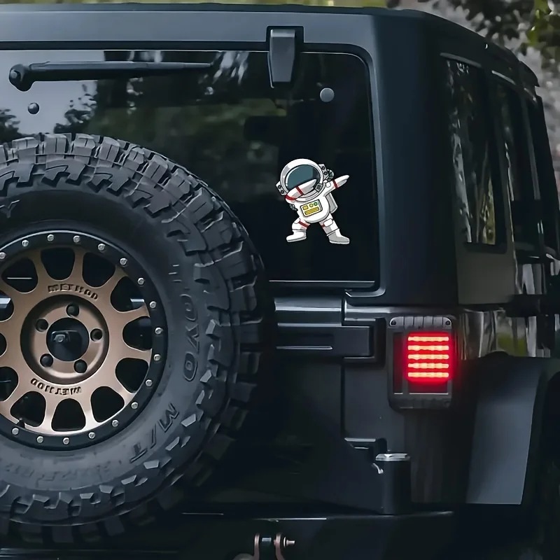 1 шт. "Графическая наклейка с изображением астронавта, отлично подходит для рюкзаков, настольных компьютеров, чехлов для телефонов и космического декора"