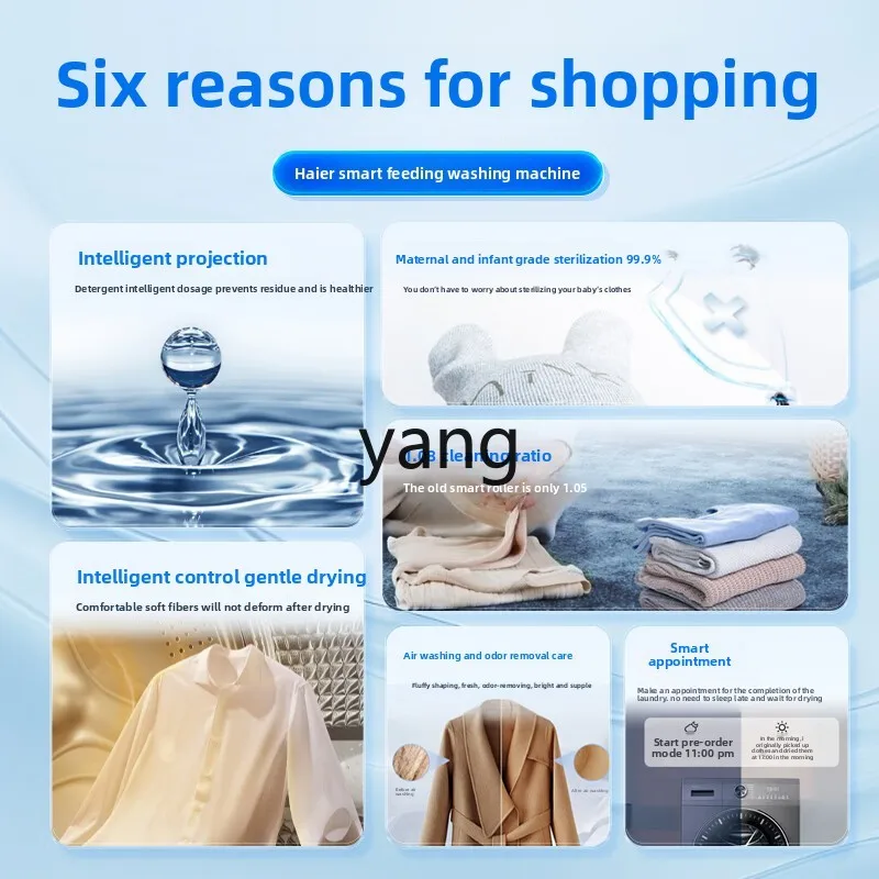 ClX 10kg automatic household washing and drying integrated drum washing machine MATE55