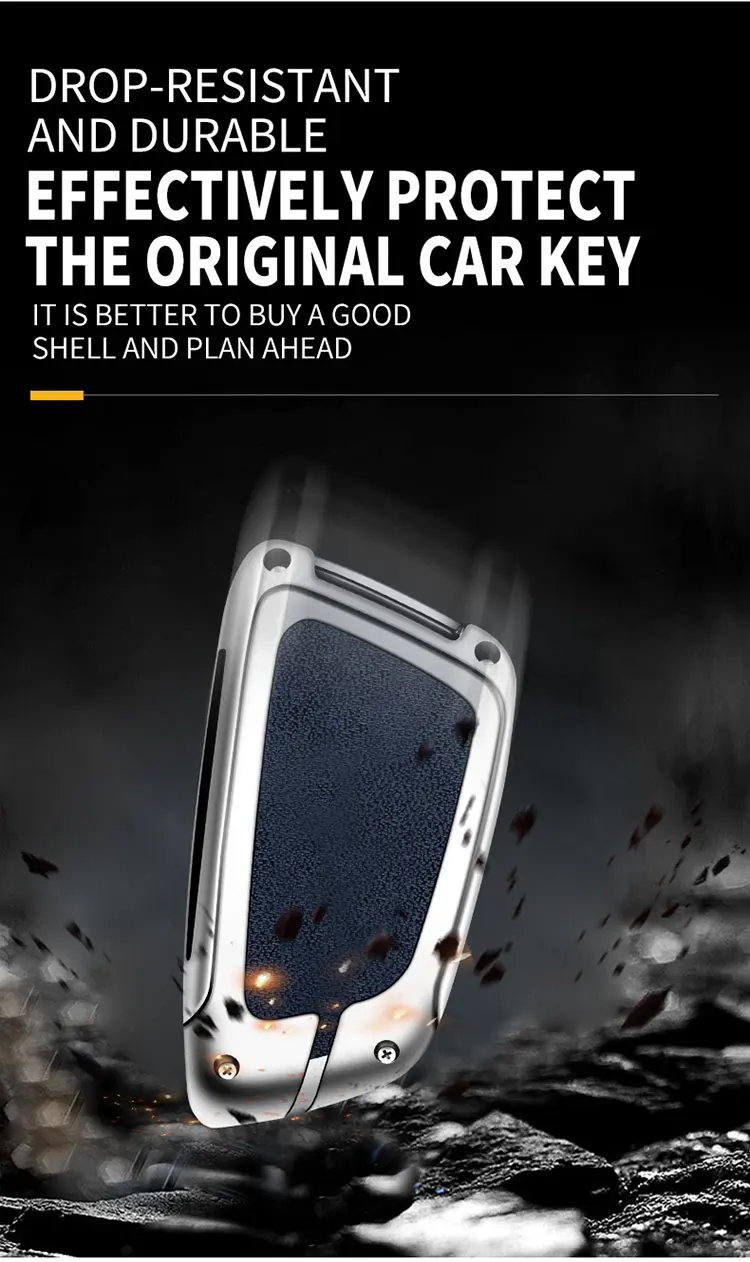 Zink-legierung Auto Schlüssel Fall Abdeckung für Bmw X1 X2 X3 X4 X5 X6 1 2 3 5 Serie 2016 2017 2018 2019 2020 Schlüssel Halter Shell Zubehör – Detail 4