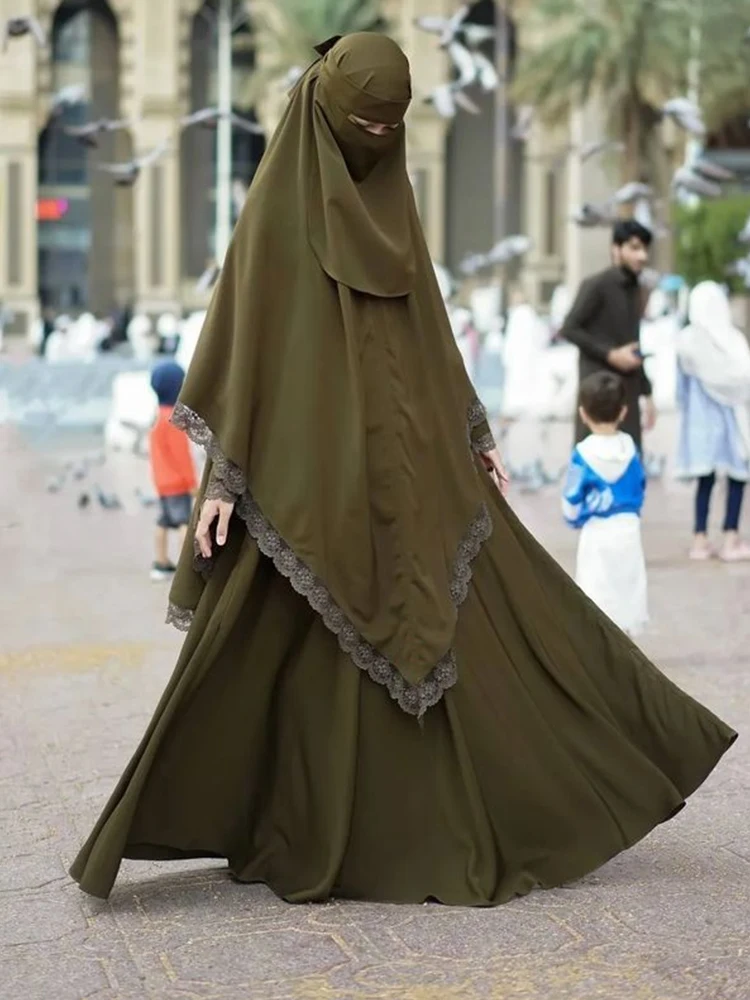 luxury prayer dress Gold Luxury Silk Satin Prayer Dress
