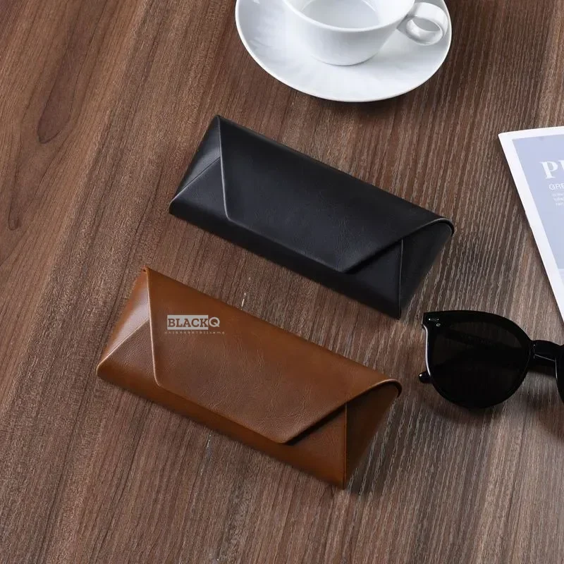 New High-beauty Retro Sunglasses Box Large Frame Eyewear Case Fashion Flip Folding Myopia Presbyopia Sunglasses Case Estuche